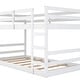preview thumbnail 8 of 8, Stylish & Contemporary Design Wood Bunk Bed with Ladder, Sturdy and Durable Frame, White