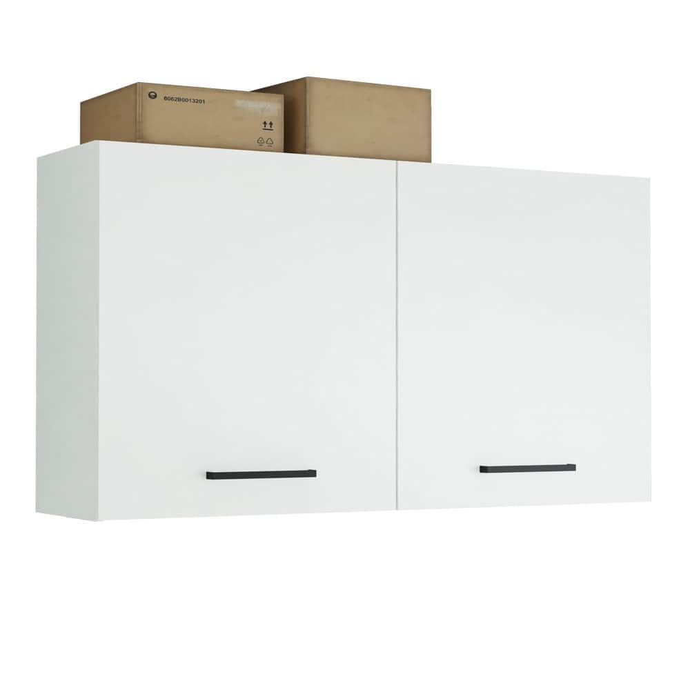 Madesa Garage and Utility Room Wall Storage Cabinet with 2 Doors and Shelves 47 In Organization Unit - White