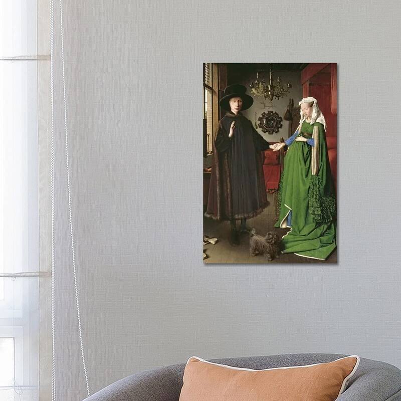 iCanvas "The Portrait of Giovanni" by Jan van Eyck Canvas Print - 26x18x1.5