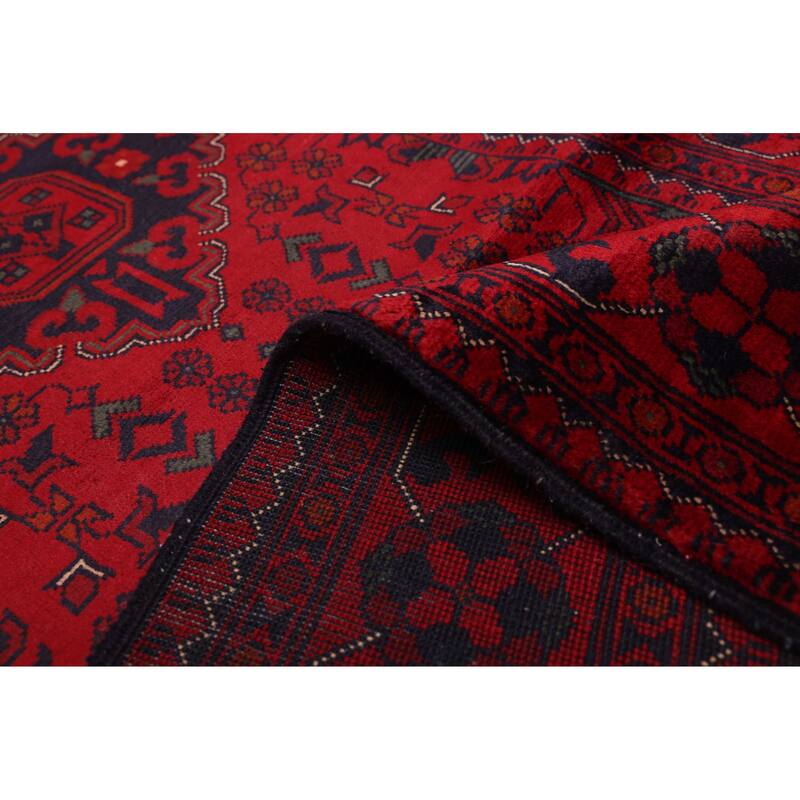 ECARPETGALLERY Hand-knotted Finest Khal Mohammadi Red Wool Rug - 2'11 x 12'4