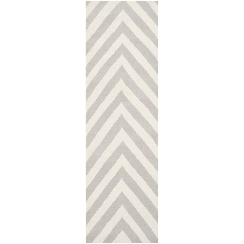 SAFAVIEH Hand-woven Moroccan Reversible Richelle Dhurrie Chevron Reversible Dhurrie Blue
