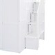 preview thumbnail 15 of 13, Full Size Bunk Bed with Wardrobe, Desk & Shelves, Multi-Functional Space Saver - White
