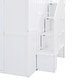 preview thumbnail 30 of 28, Full Size Loft Bed with Wardrobe, Desk, Foldable Shelves & Dressing Area, Grey