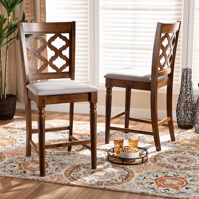 Ramiro Modern and Contemporary Transitional 2-PC Counter Stool Set