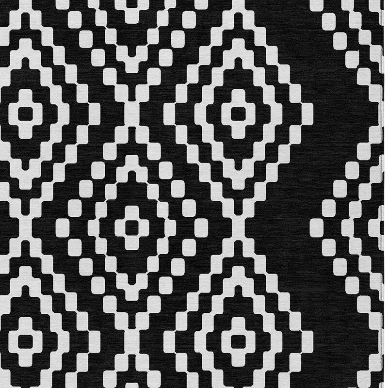 HomeRoots Geometric Transitional Rectangle Outdoor Rug