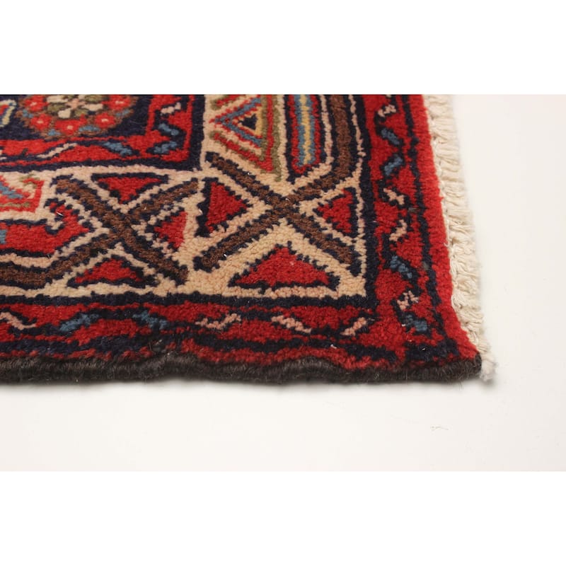 ECARPETGALLERY Hand-knotted Andelz Navy Wool Rug - 3'7 x 9'6