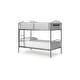 preview thumbnail 3 of 6, Signature Design by Ashley Graymound Gray Twin over Twin Bunk Bed with Ladder