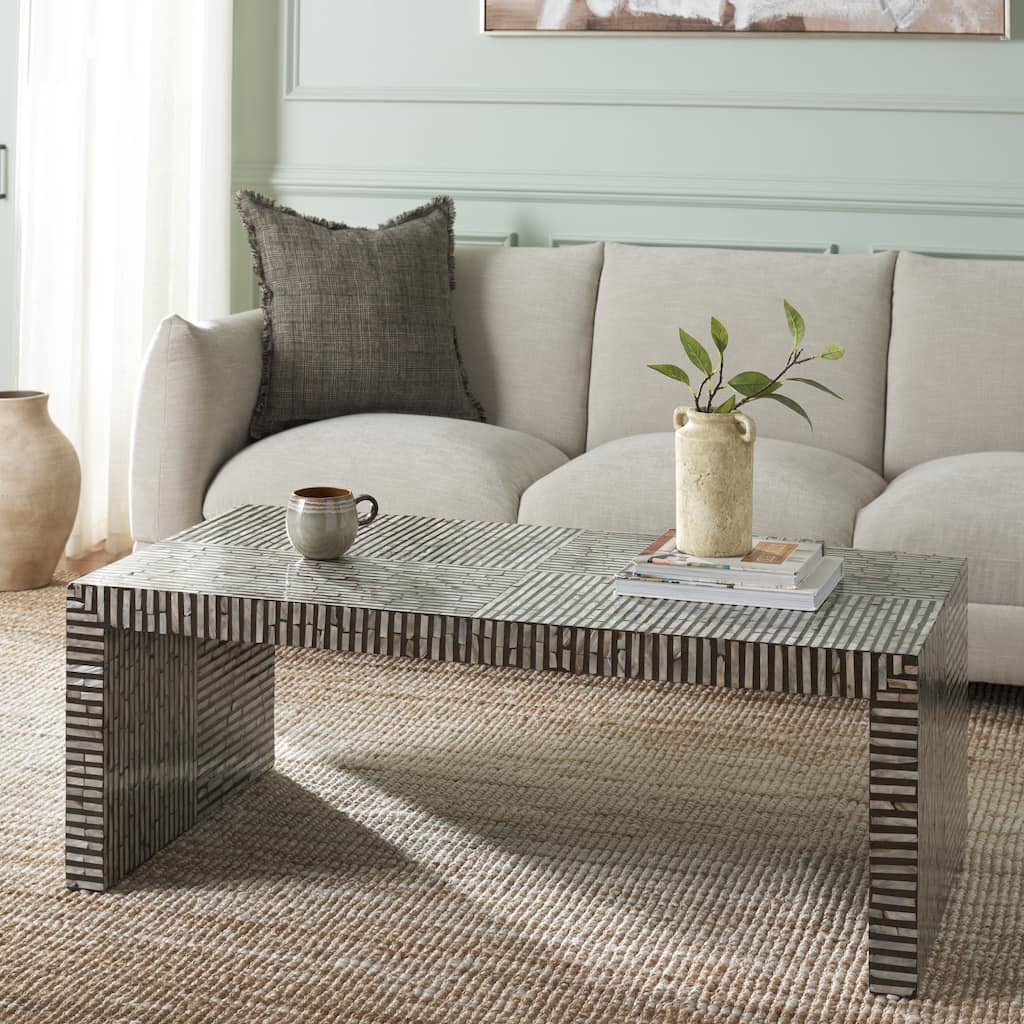 SAFAVIEH Hamza Rectangle Coffee Table (Fully Assembled) - 48"W x 24"D x 17"H