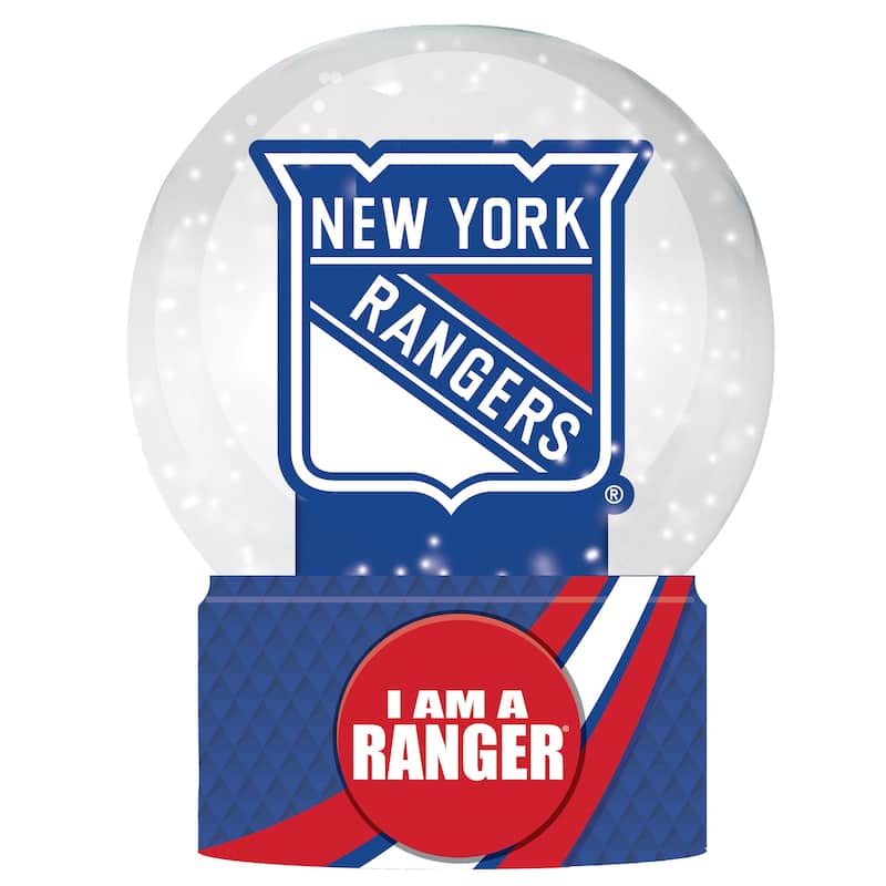 New York Rangers 5 in. Glass Tabletop Snow Globe