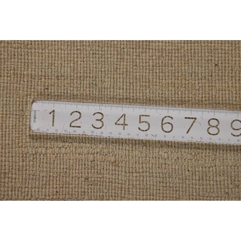 Gabbeh Modern Area Rug Hand-Knotted Wool Carpet - 6'2"x 9'8"