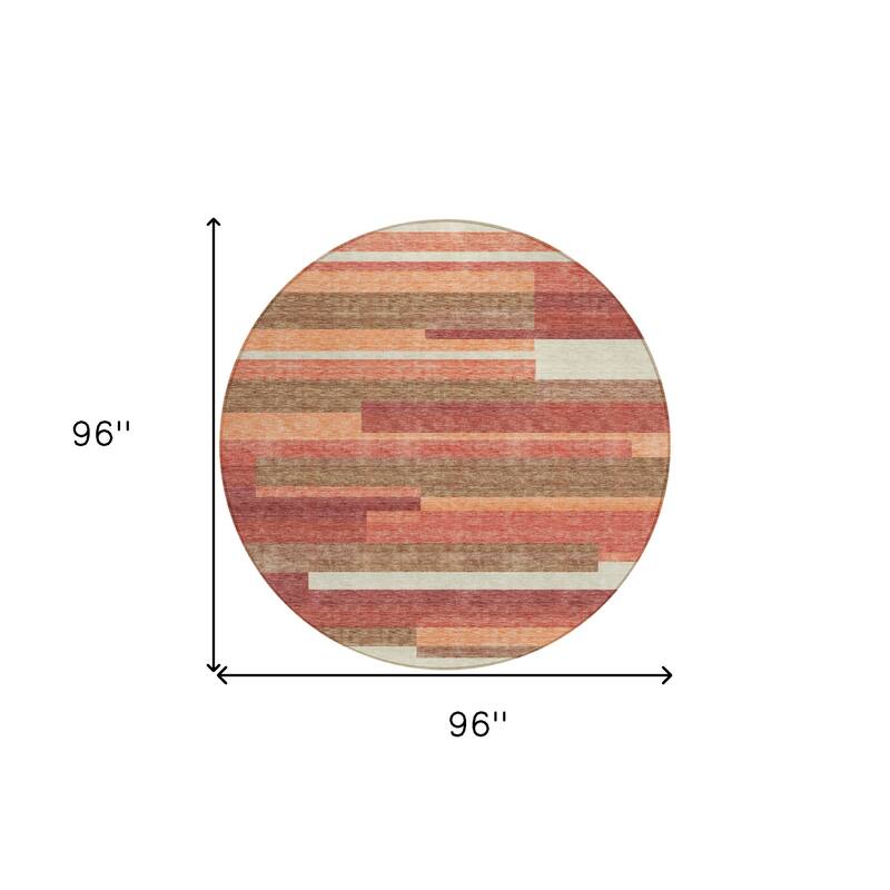 HomeRoots Striped Transitional Rectangle Outdoor Rug