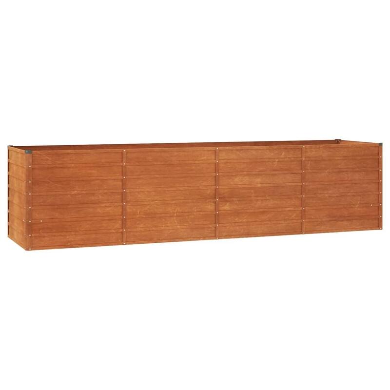 vidaXL Garden Raised Bed Outdoor Patio Backyard Planter Rusty Corten Steel
