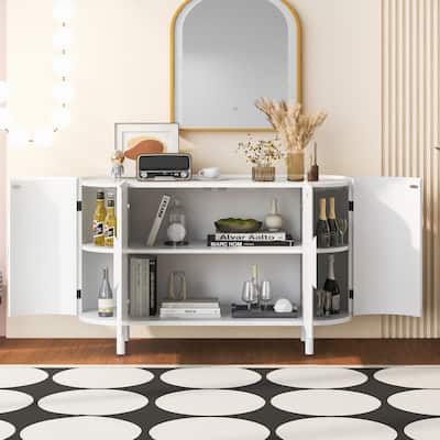 2-Door Storage Cabinet Sideboard With Adjustable Shelves