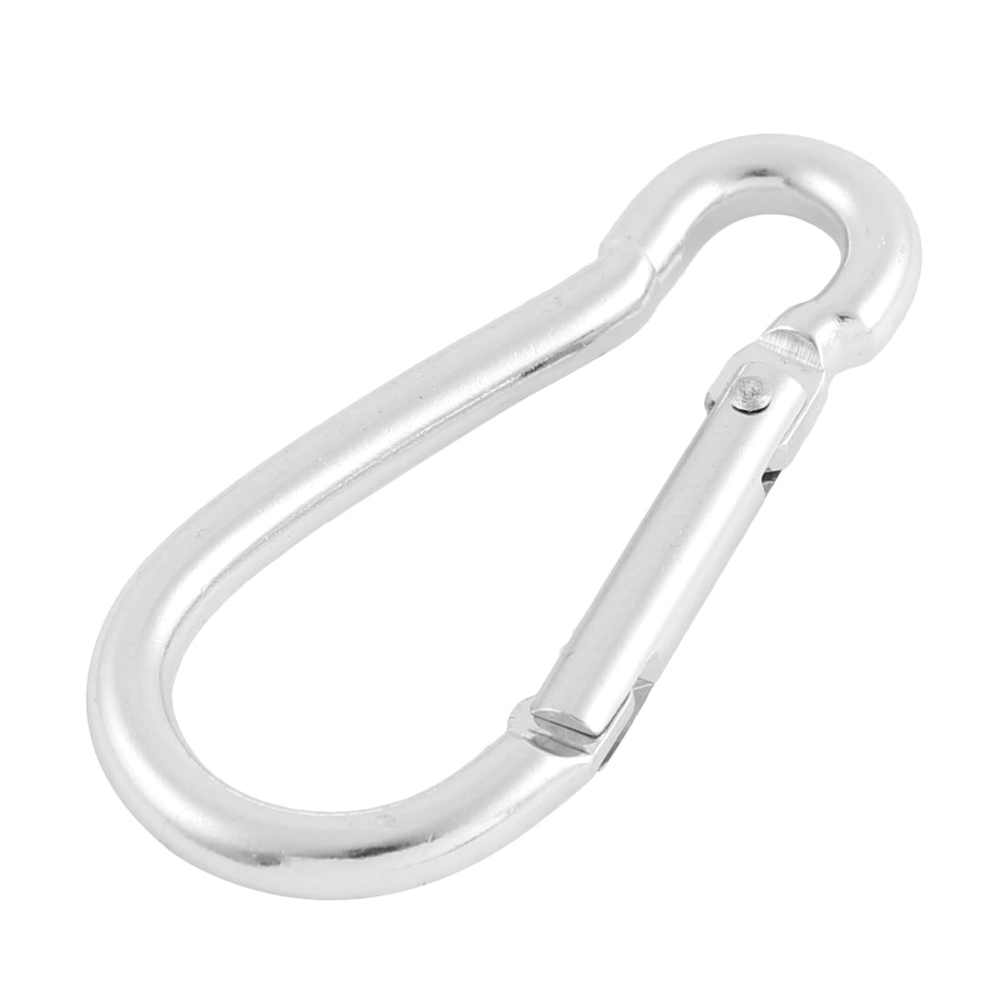 Bargain Bait Box 2pcs Aluminum Alloy Colorful D Carabiner Spring Snap Hook Clip Hooks Keychain Red