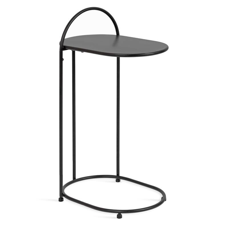 Kate and Laurel Caplan C Table - 20x13x33 - Black