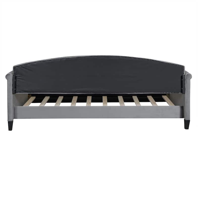 Modern Twin/Full Luxury Velvet Tufted Button Daybed with Wood Frame for Bedroom, Guest Rooms