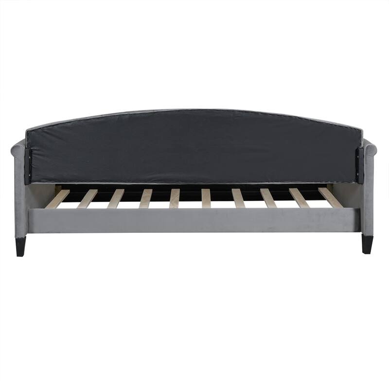 Velvet Daybed with Button Tufted Backrest