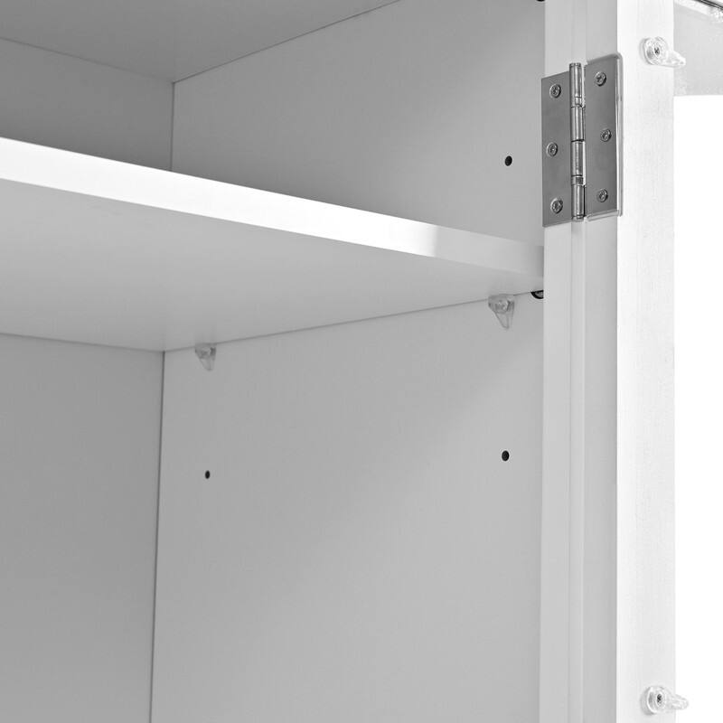 Freestanding 78" Tall Kitchen Pantry Storage Cabinet with Drop-Down Surface and Adjustable Shelves,Power Outlet for Organization