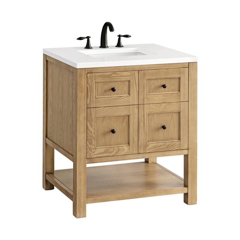 James Martin Vanities 330-V30-3WZ Breckenridge 30" Free Standing - Light Natural Oak - Oak Finish