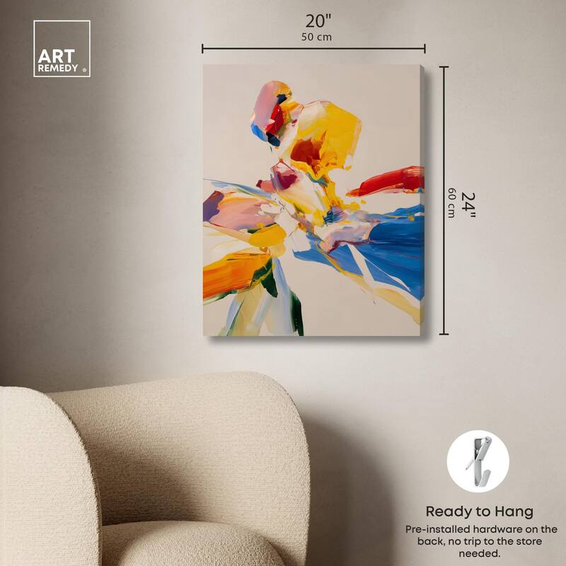 Flippant Bloom I Canvas by Art Remedy, Gallery Wrapped