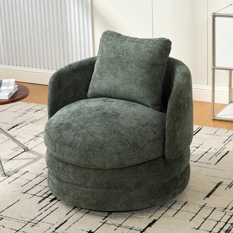 30"W Modern Upholstered Armchair,Accent Chair with a Pillow