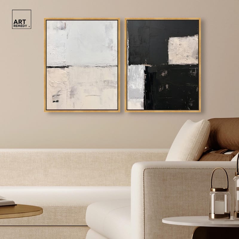 Shattered Symmetry I Canvas Set of 2 by Art Remedy