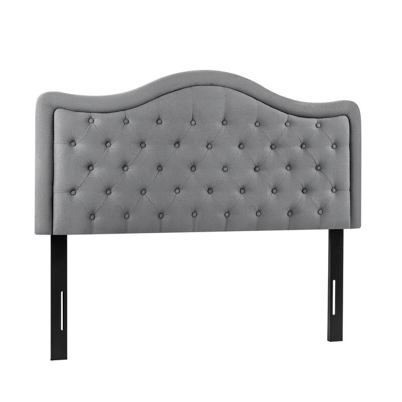 Adeco Queen-Sized Headboard with Adjustable Metal Legs