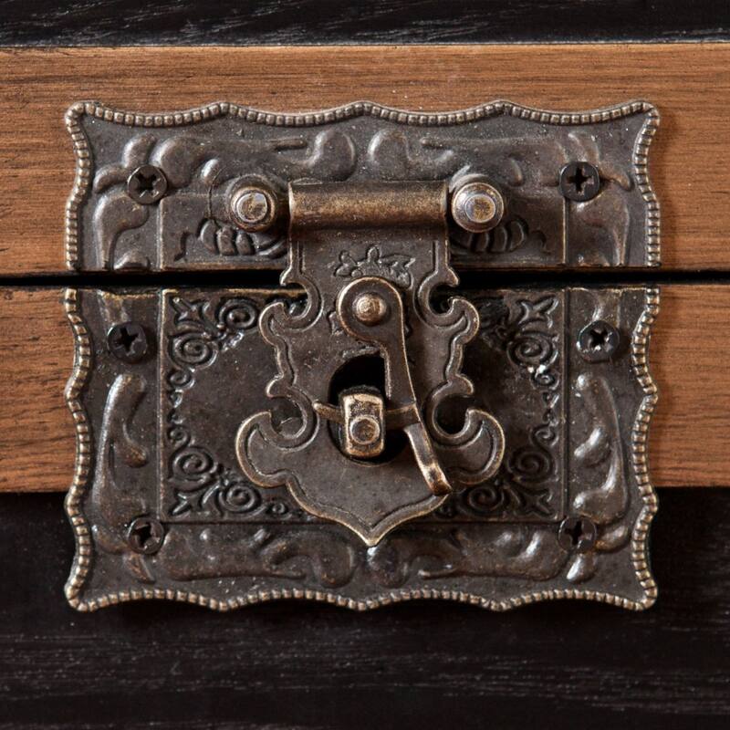 23" Black Manufactured Wood And Iron Square End Table - 20.75x20.75x22.75