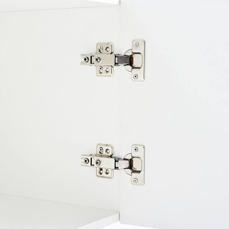 Modern TV Stands with Gold Accents, Fits TVs Up to 80'', White/Black