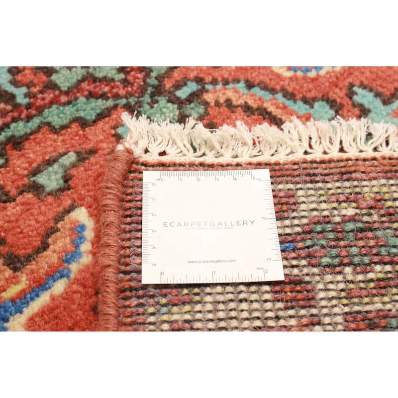 ECARPETGALLERY Hand-knotted Serapi Heritage Red Wool Rug - 2'5 x 11'1