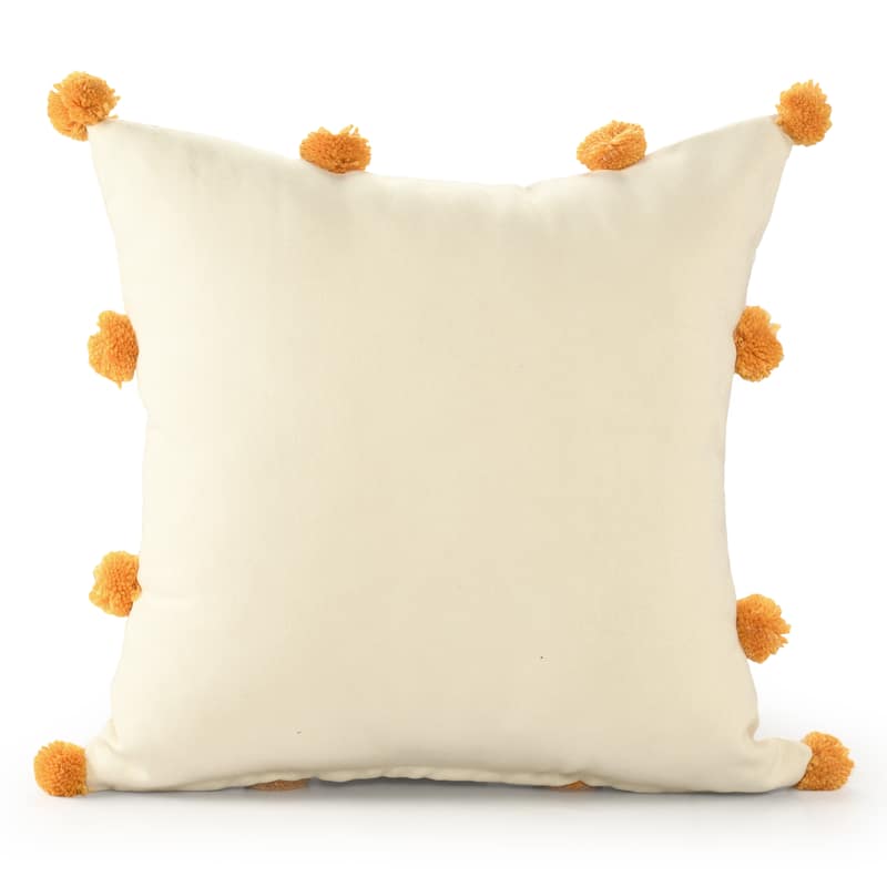 Sevita Blue/Orange Coastal The Beach Is Where I Belong Polyester Throw Pillow, 20" x 20"