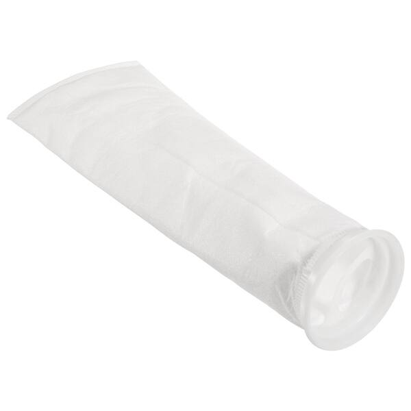 slide 2 of 4, 4" Ring Filter Socks, 75 Micron Mesh Bags Pool Skimmer Basket, White