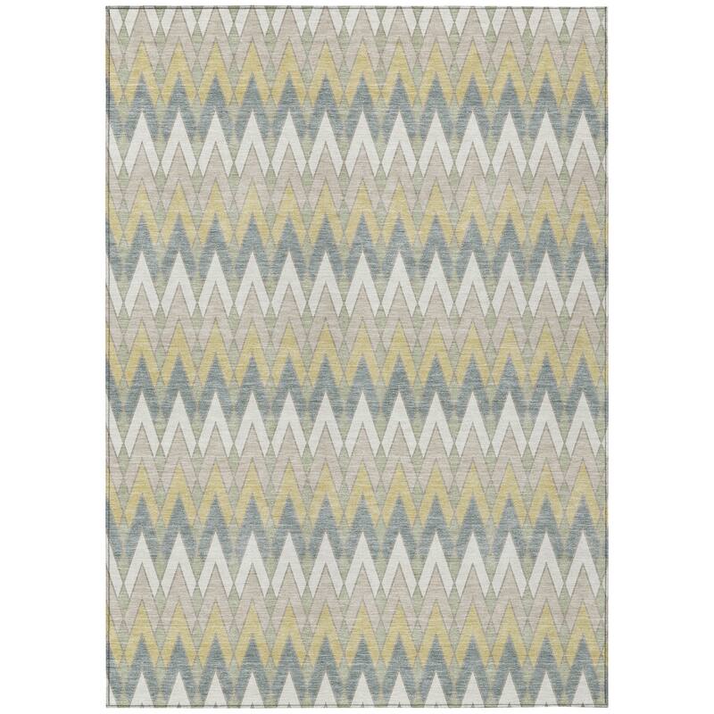 Machine Washable Indoor/ Outdoor Modern Baxter Chantille Rug