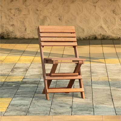 Las Cabos Fully Assembled All-Weather Recycled HDPE Outdoor Folding Bistro Chair