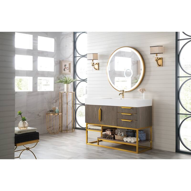 James Martin Vanities 983-V48-R-RG-GW Columbia 48" Free Standing