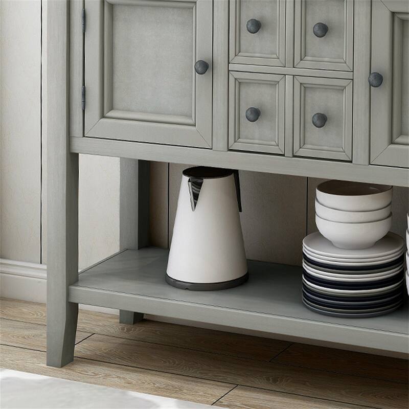 Sideboard Console Table with Bottom Shelf
