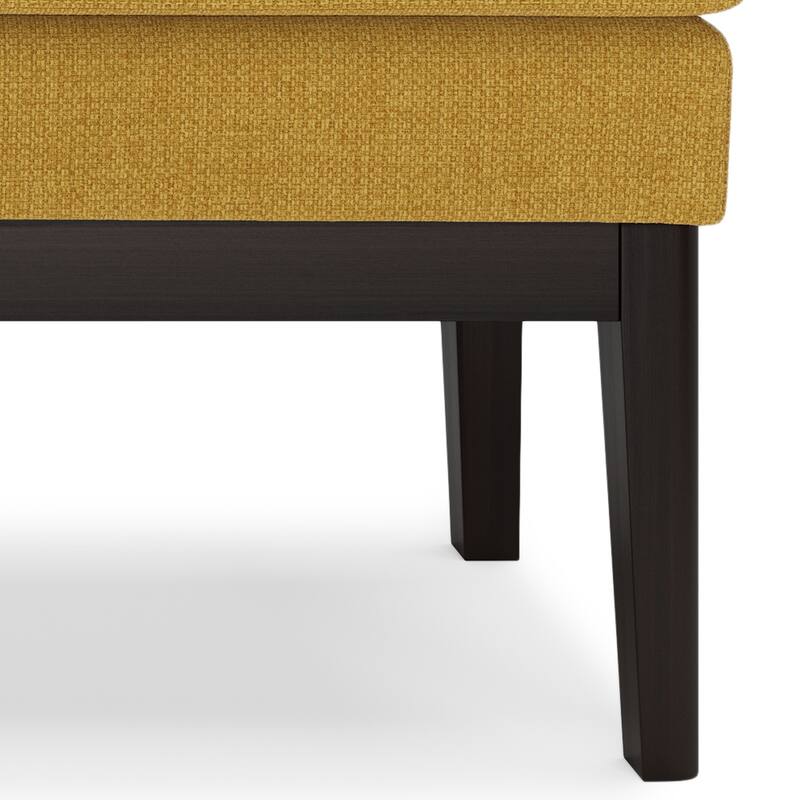 WYNDENHALL Bragg 27 inch Wide Mid Century Small Ottoman Bench