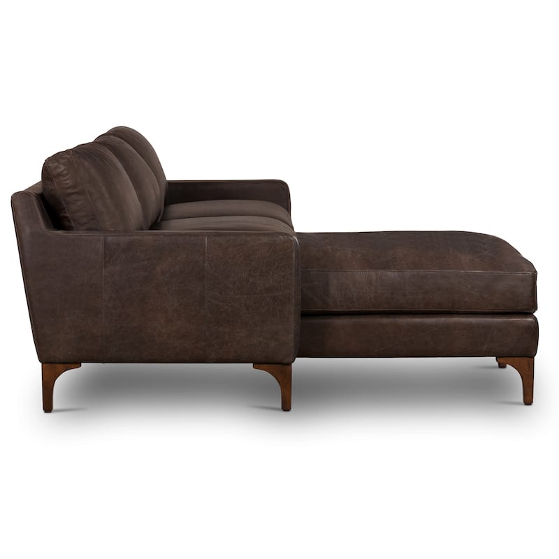 Poly & Bark Sorrento Sectional - Genuine Italian Leather
