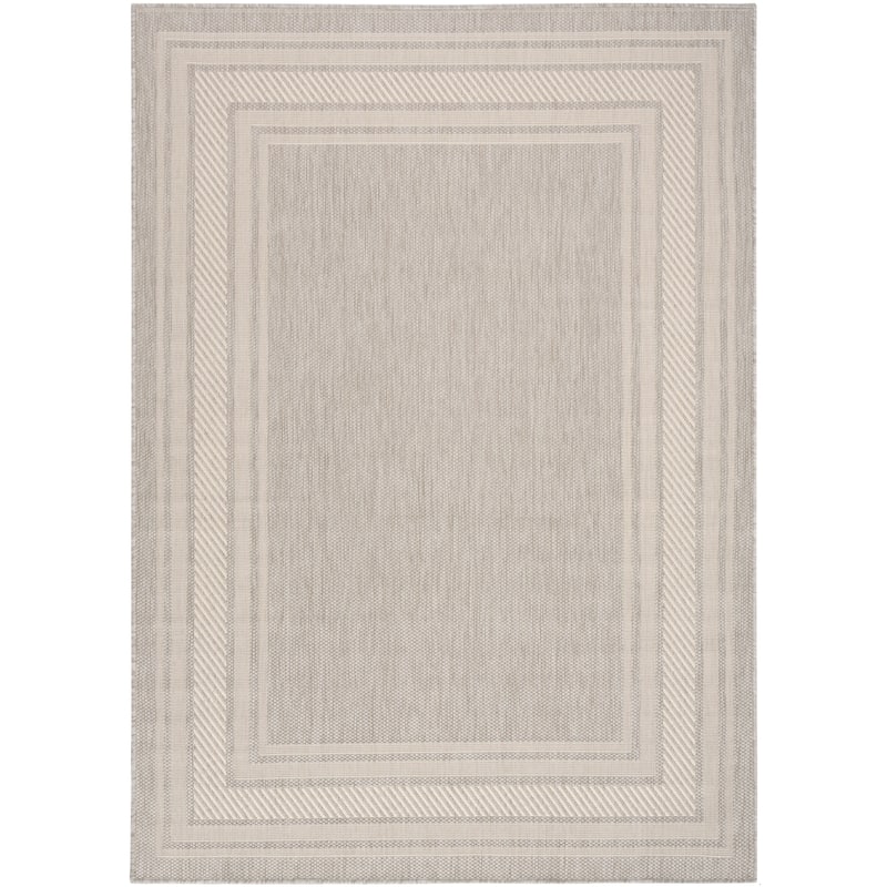 Nourison Horizon Indoor/Outdoor Geometric Area Rug - 5' x 7' - Grey