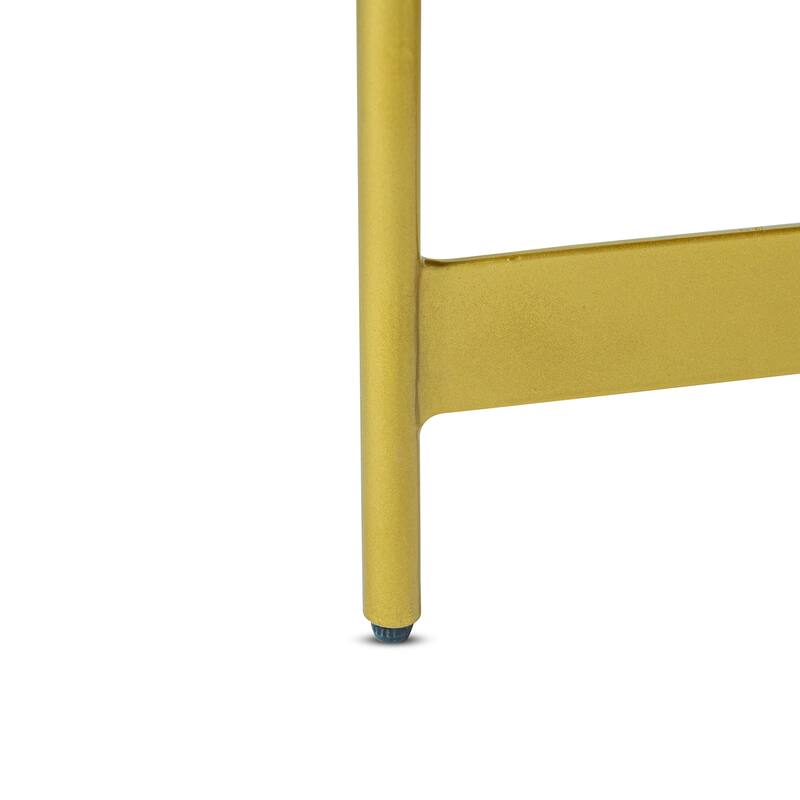 Eliana Round Burl Wood & Metal Coffee Table by Sevita - 36" Diameter x 18" H