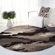 preview thumbnail 2 of 2, SAFAVIEH Florida Shag Kenny Camouflage 1.2-inch Thick Rug 4' Round - Beige/Multi