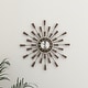 preview thumbnail 36 of 68, Gold / Copper / or Silver Iron Metal Starburst Sun Glam Wall Clock