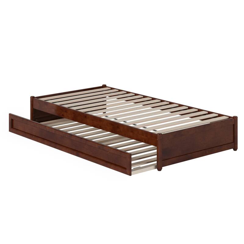 Barcelona Panel Platform Bed with Twin XL Trundle