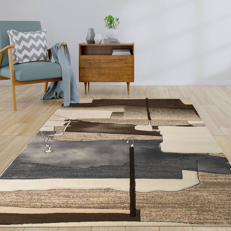 Rhodes Collection Abstract Area Rug