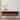 35.4" Solid Mango Wood Floating California Walnut Open Console with 2 Drawers and Curved Wall-Mounted Design