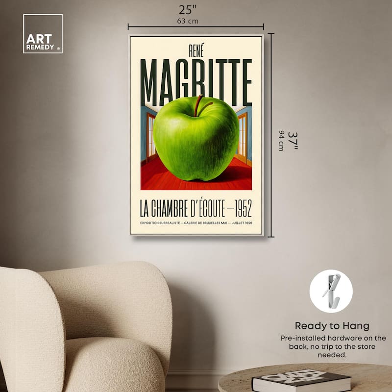 Magritte's Apple Room Canvas by Art Remedy