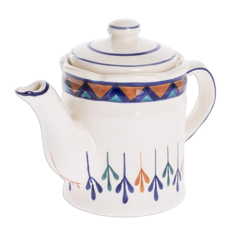 Novica Handmade Antigua Breeze Ceramic Coffeepot