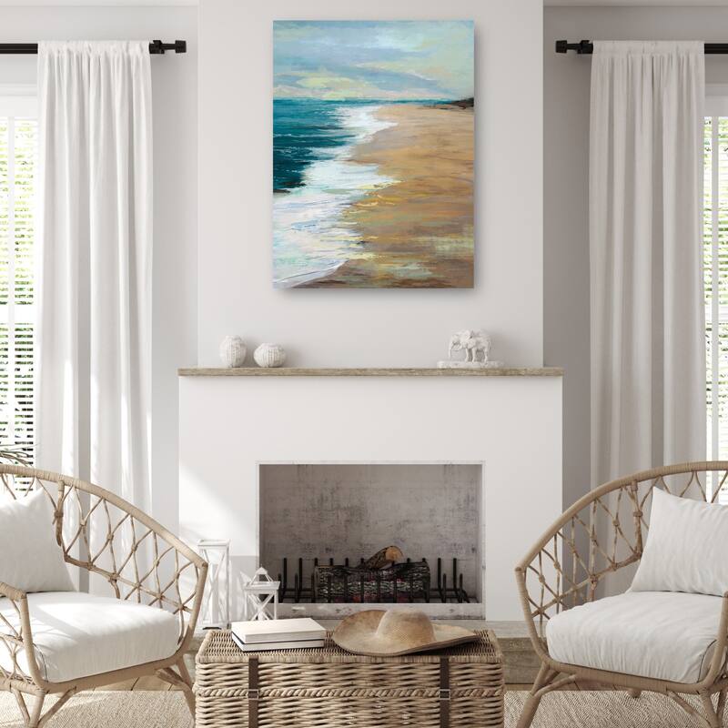 Shoreline Colors I By Studio Arts Canvas Art Print