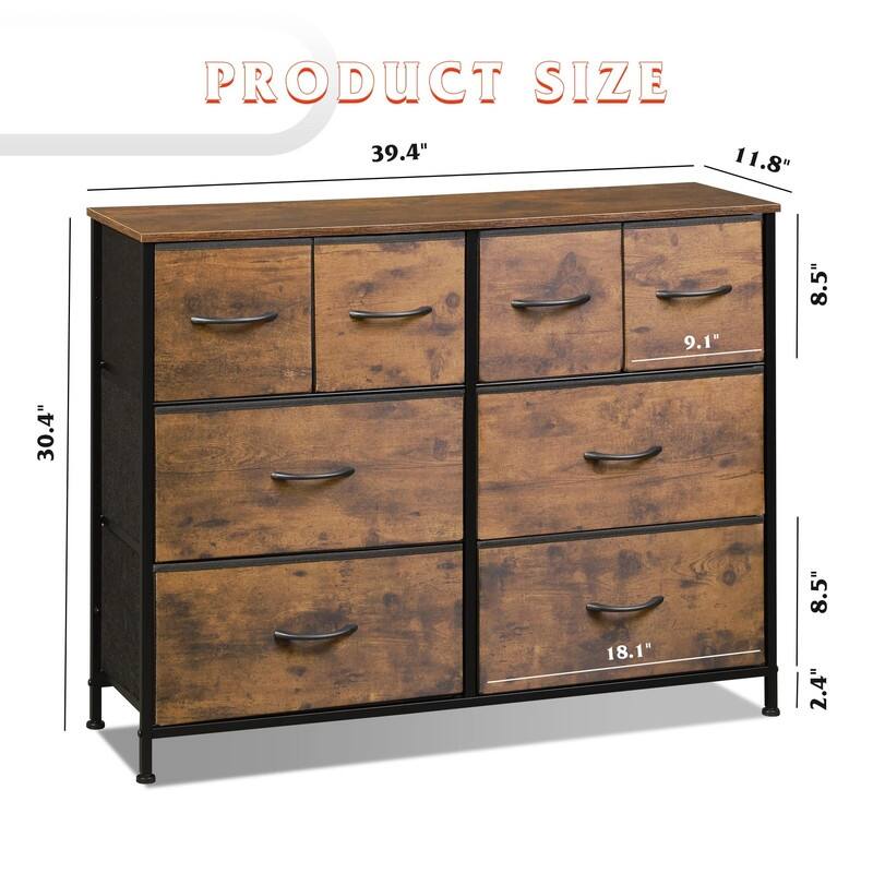 Dresser for Bedroom with 8 Drawers