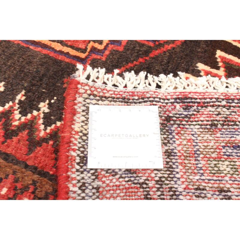 ECARPETGALLERY Hand-knotted Andelz Dark Red Wool Rug - 3'10 x 8'4